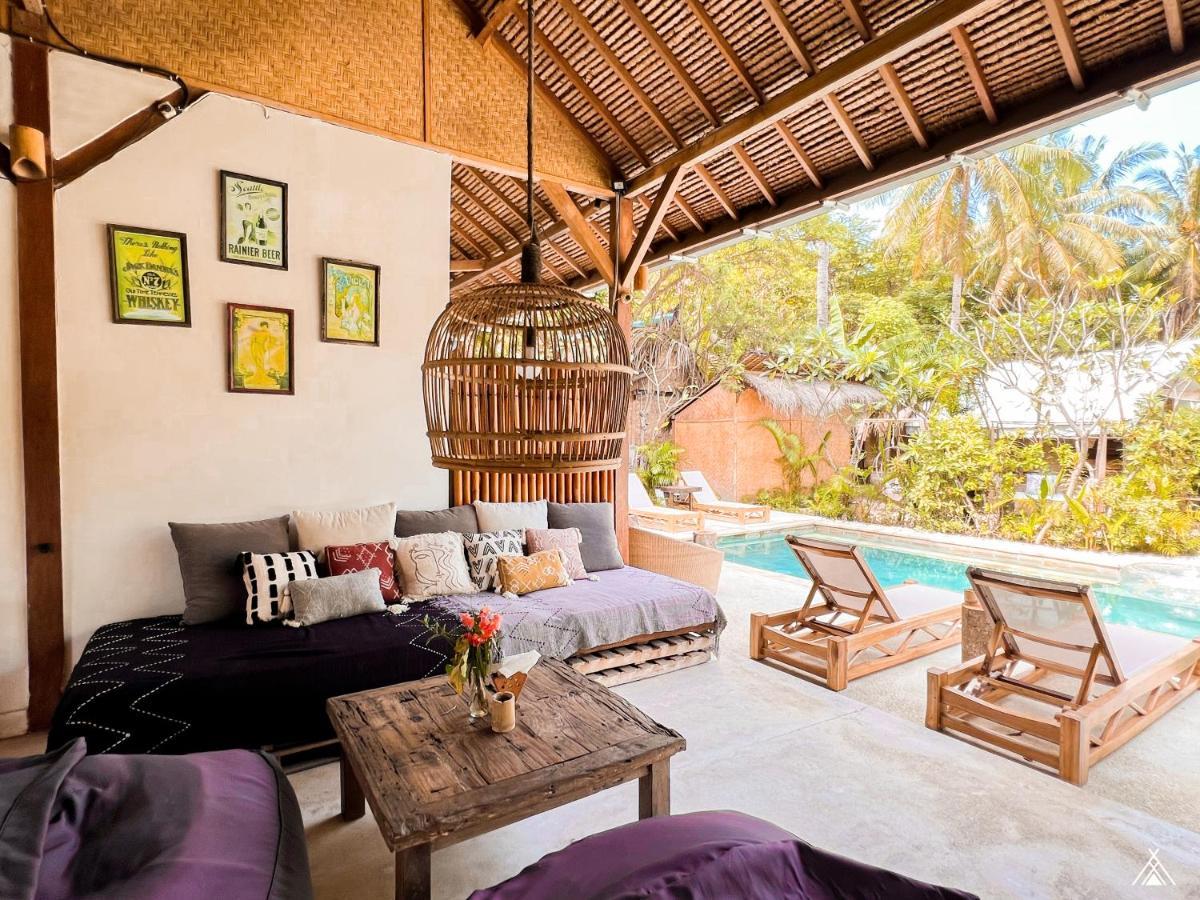 La Cocoteraie Ecolodge - Luxury Glamping Tents Gili Trawangan Exterior photo